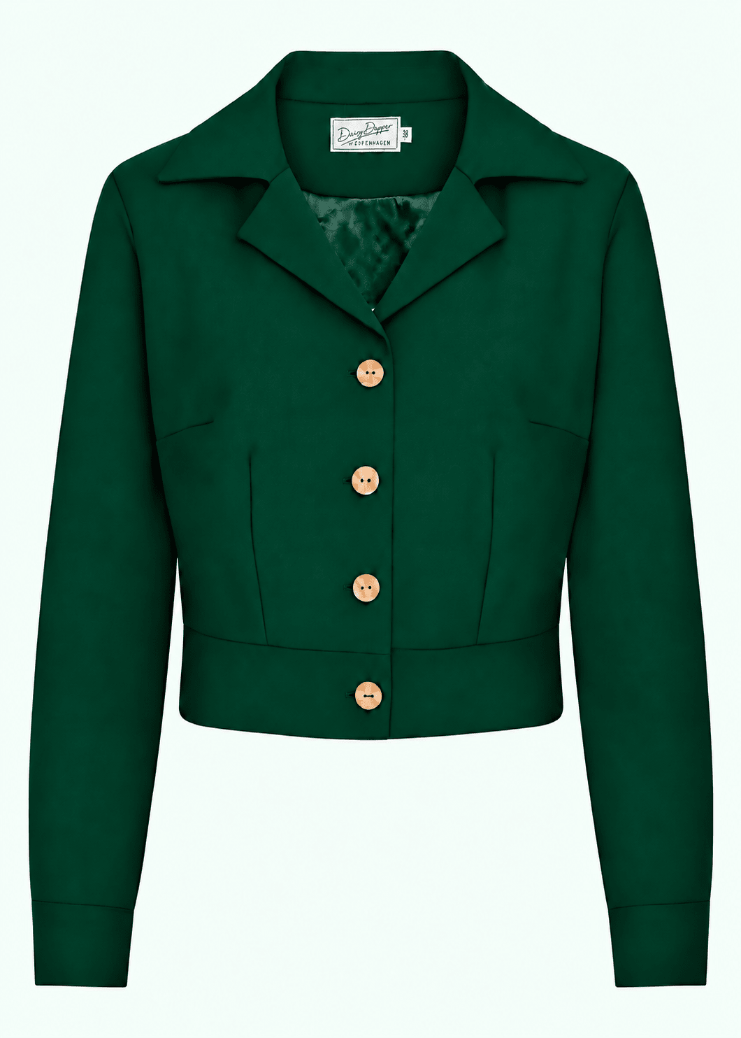 1940'er stils jakke - mørkegrøn jakke Daisy Dapper