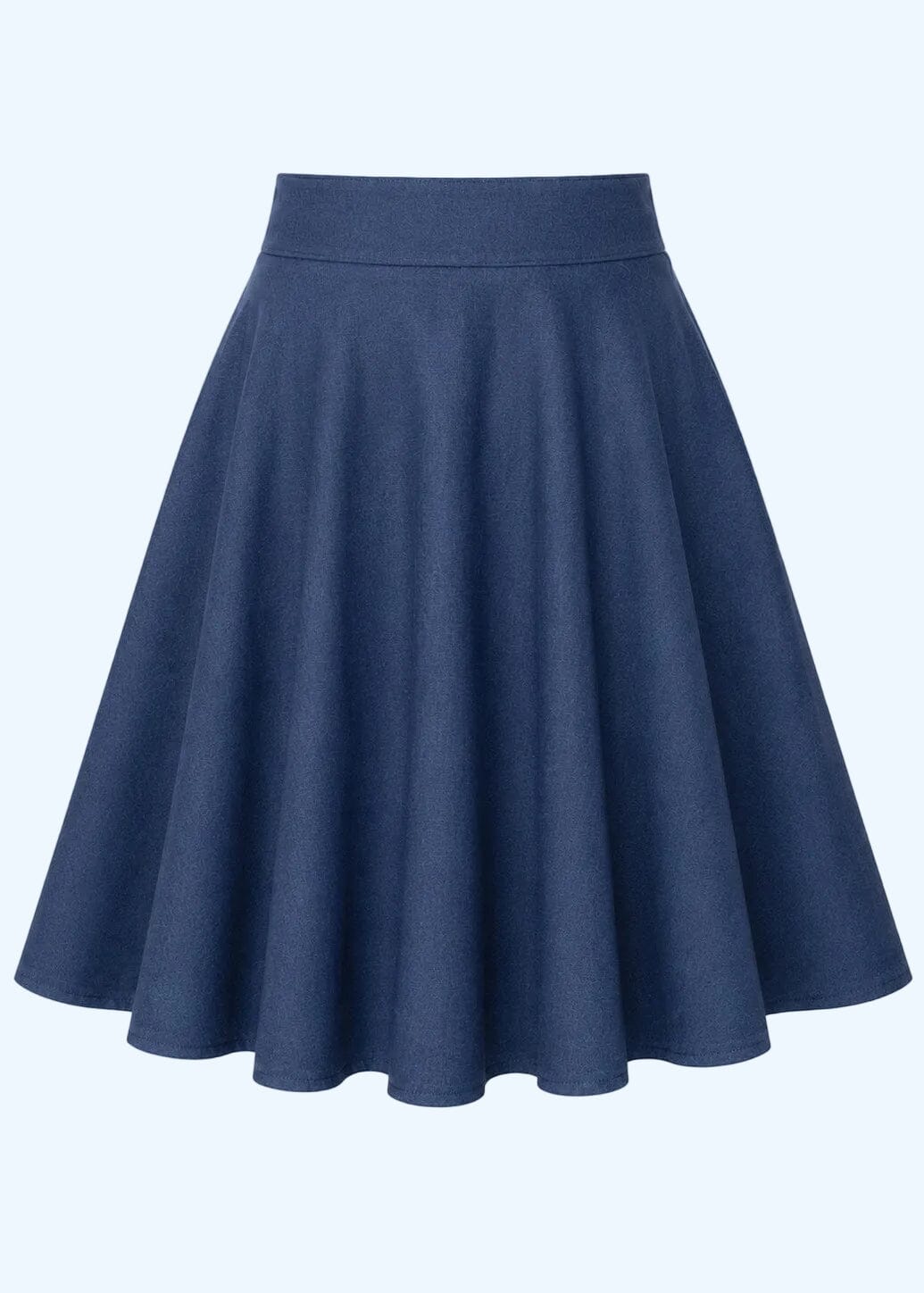 1950'er stils swingnederdel - denimlook swing nederdel Daisy Dapper