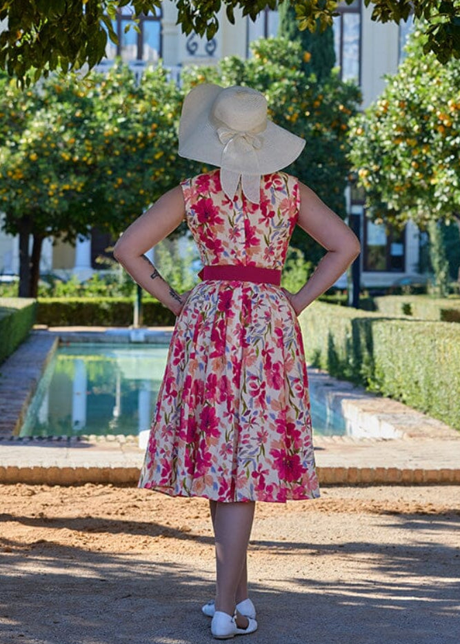Alya-Mai swing kjole med pink print Miss Candyfloss