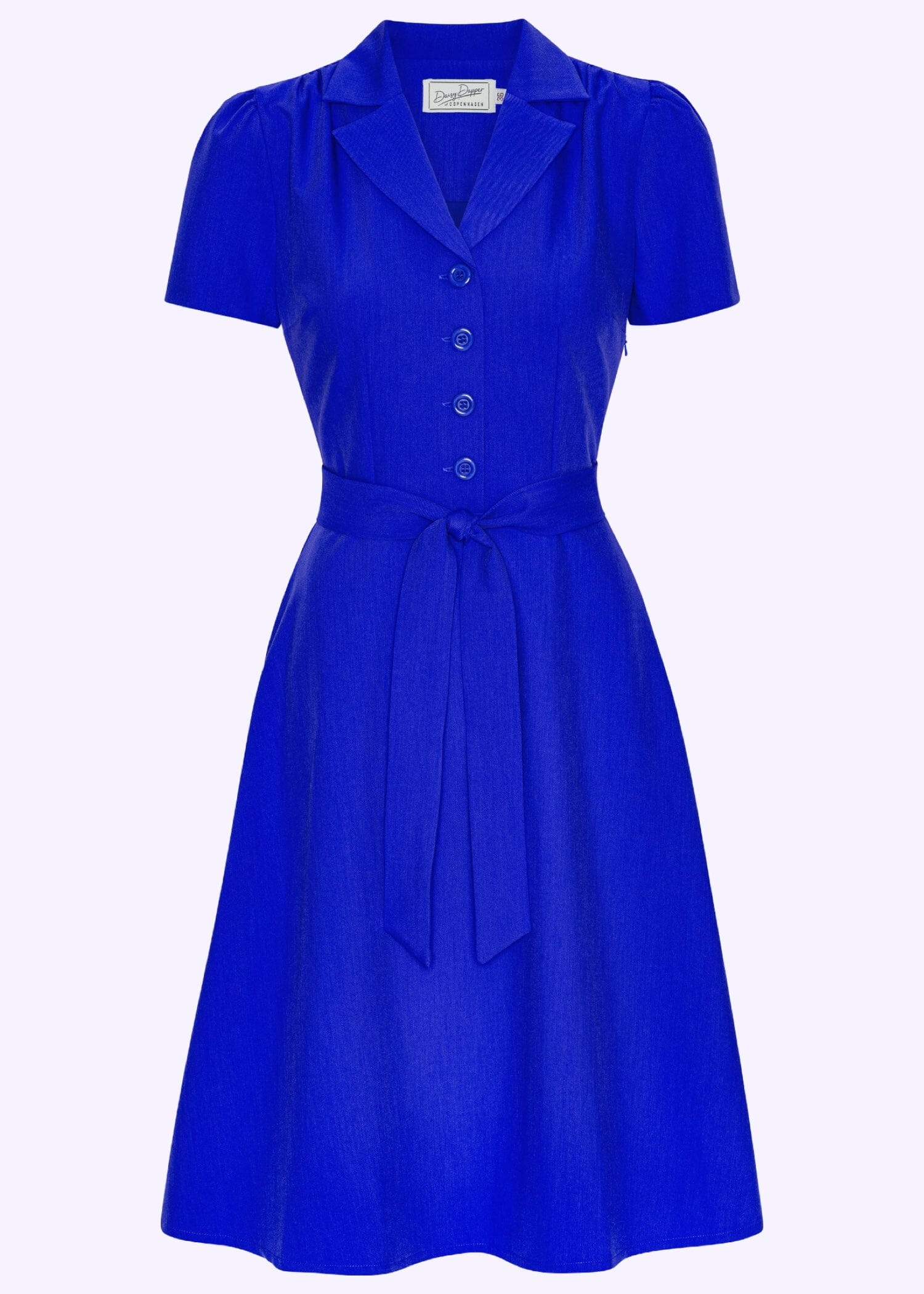 Betty skjortekjole i koboltblå skjortekjole Daisy Dapper