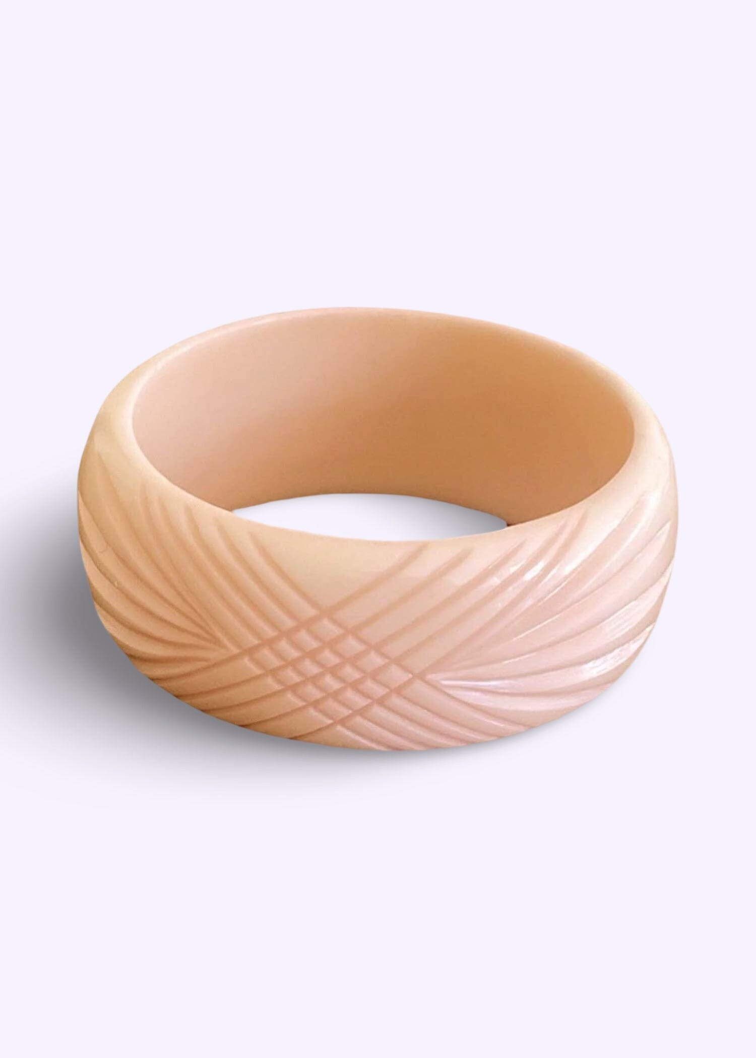 Bredt armbånd i vintage stil, fersken Accessories Rock It Rosie