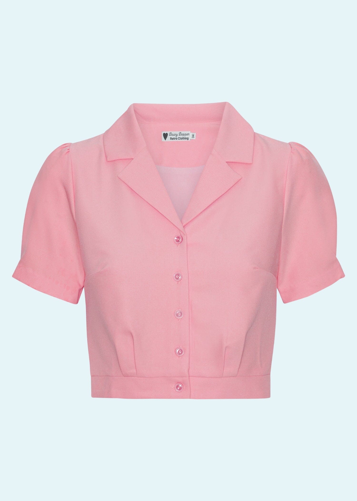 Daisy kortærmet skjorte i cherry blossom pink tøj Daisy Dapper