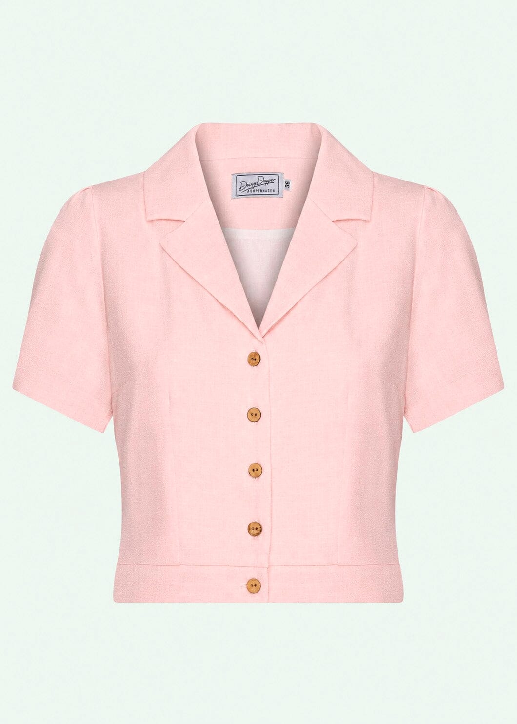 Daisy kortærmet skjorte - lys rosa Kortærmet skjorte Daisy Dapper