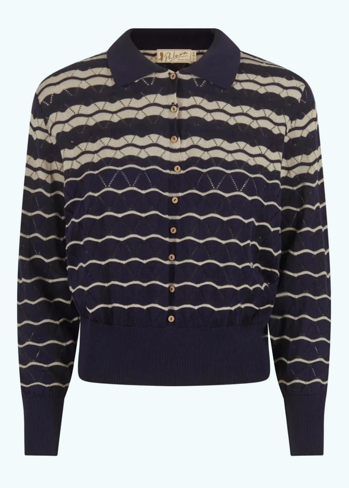 Dolly top - Navy stripes strik Palava