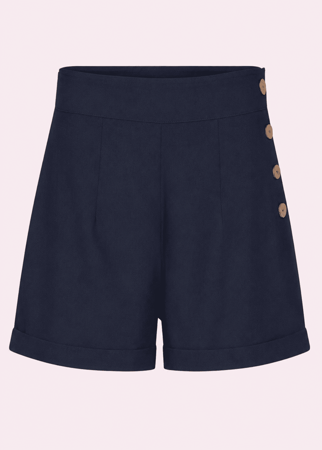 Højtaljede shorts - navy blå Shorts Daisy Dapper