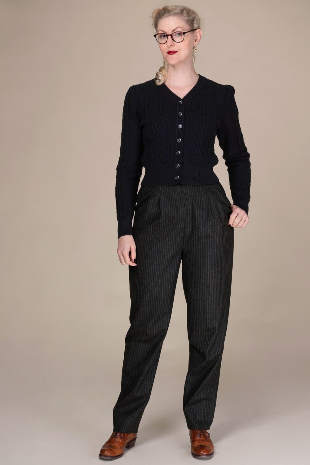 Ice Breaker Cardigan i sort cardigan Emmy Design