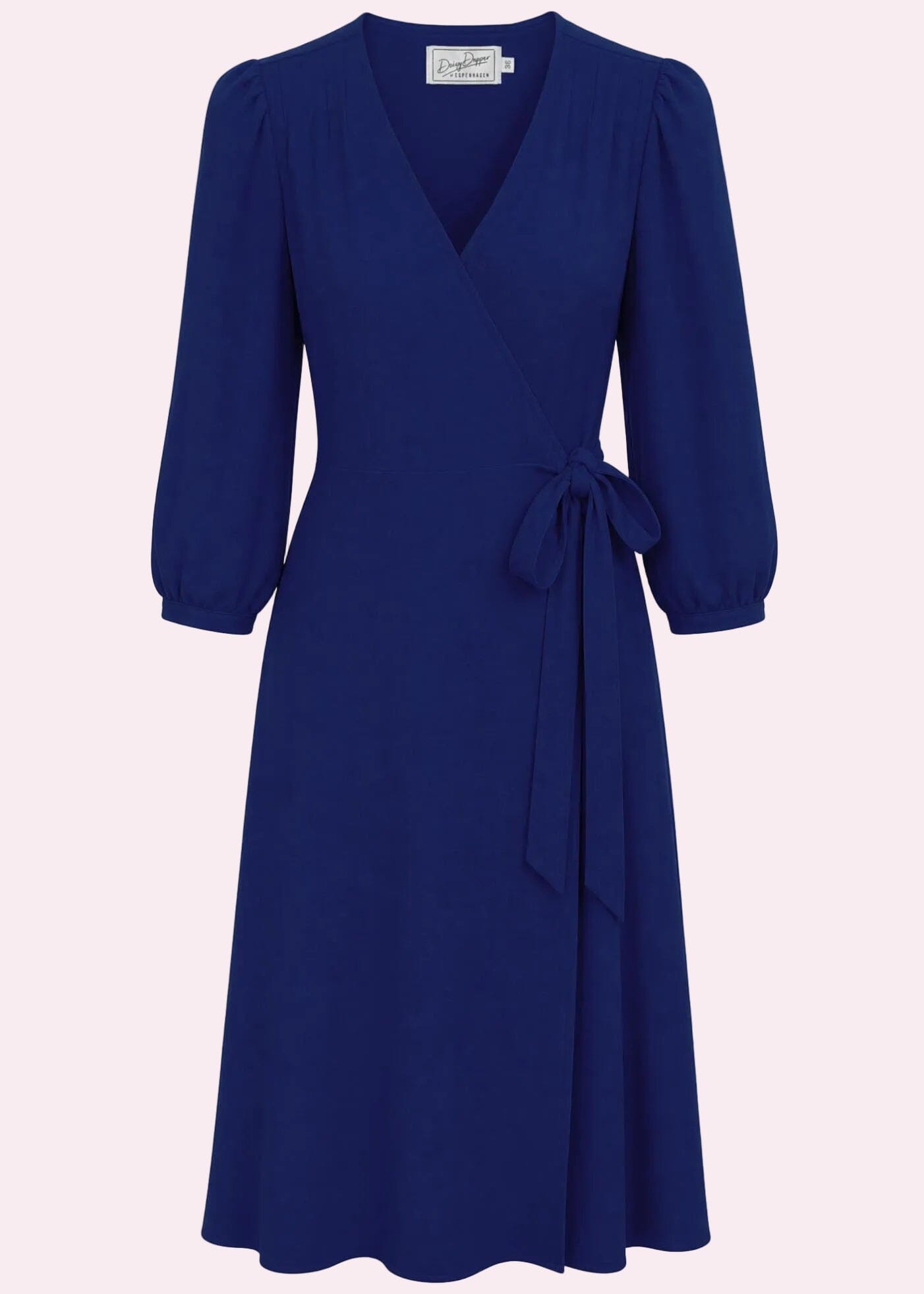 Jane slåom kjole med 3/4 ærmer - navy blå slåom kjole Daisy Dapper
