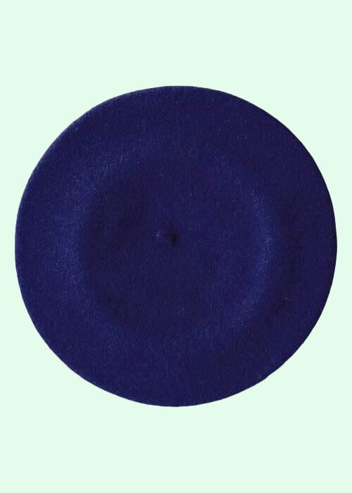 Klassisk navy blå baret i uld Accessories Diefenthal