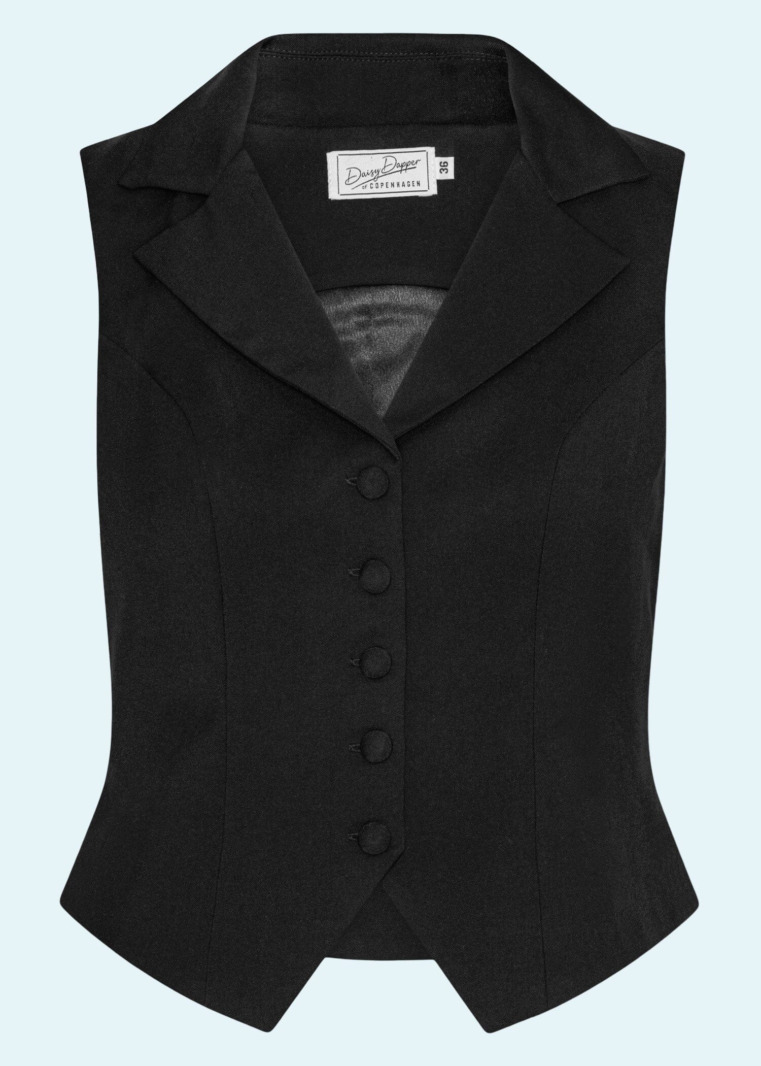 Marlene vest i sort vest Daisy Dapper