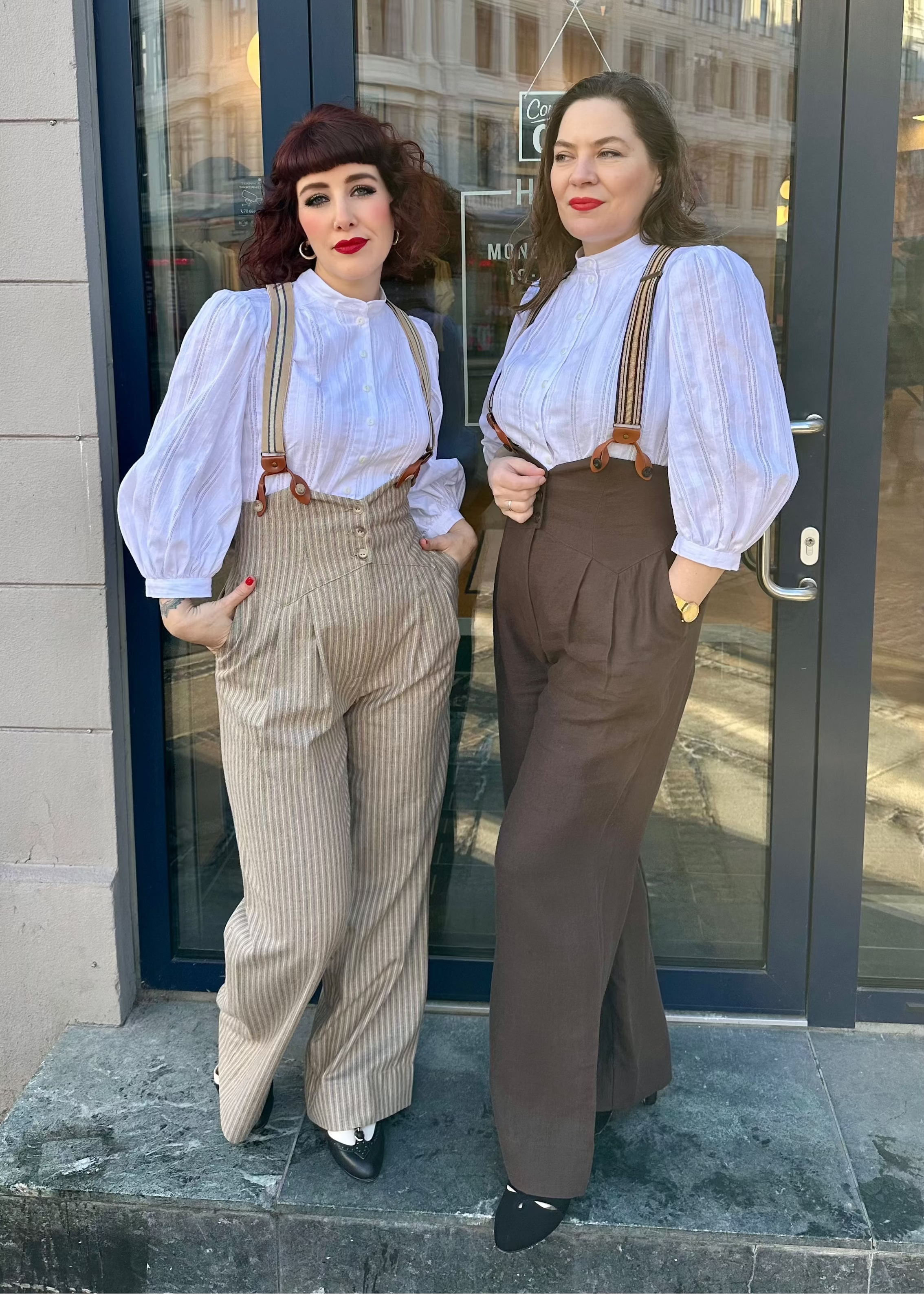 Miss Fancy Pants Slacks i brun hør bukser Emmy Design