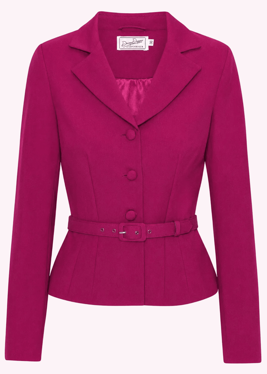 Siri figursyet blazer - magenta jakke Daisy Dapper