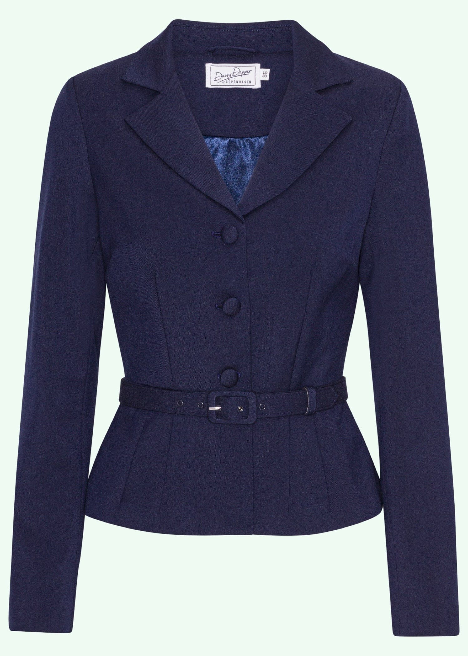Siri taljeret blazer i navy blå tøj Daisy Dapper
