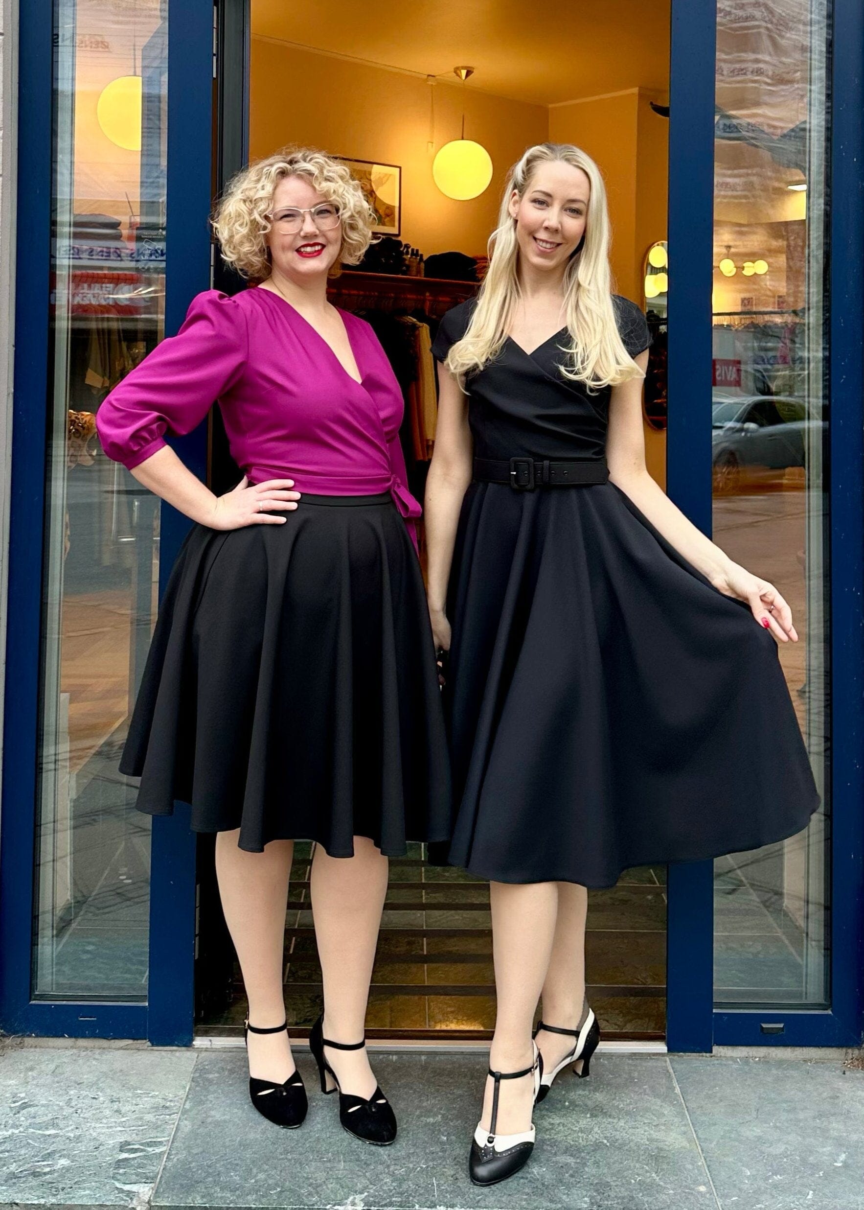 Slåom bluse i fuchsia pink bluse Daisy Dapper
