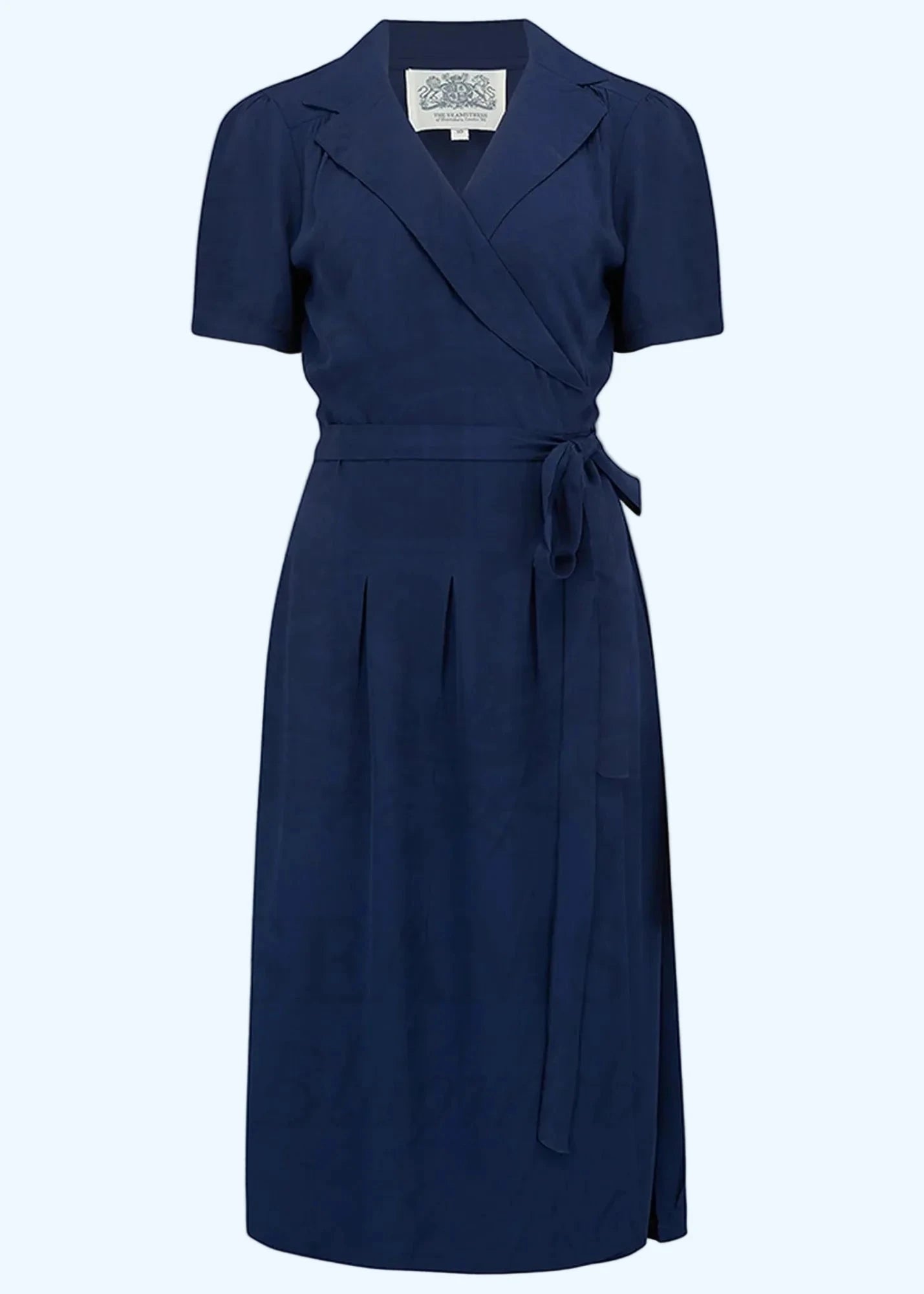 Slåom kjole i vintage stil - navy blå slåom kjole Seamstress Of Bloomsbury