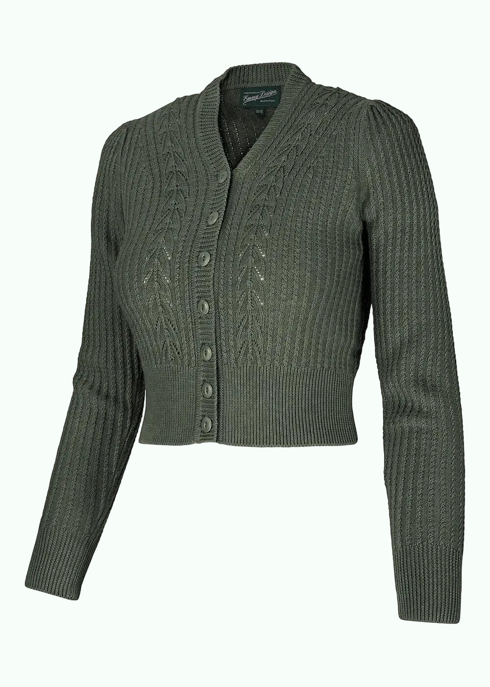 The Scandi Summer Cardi - Dyb grøn cardigan Emmy Design