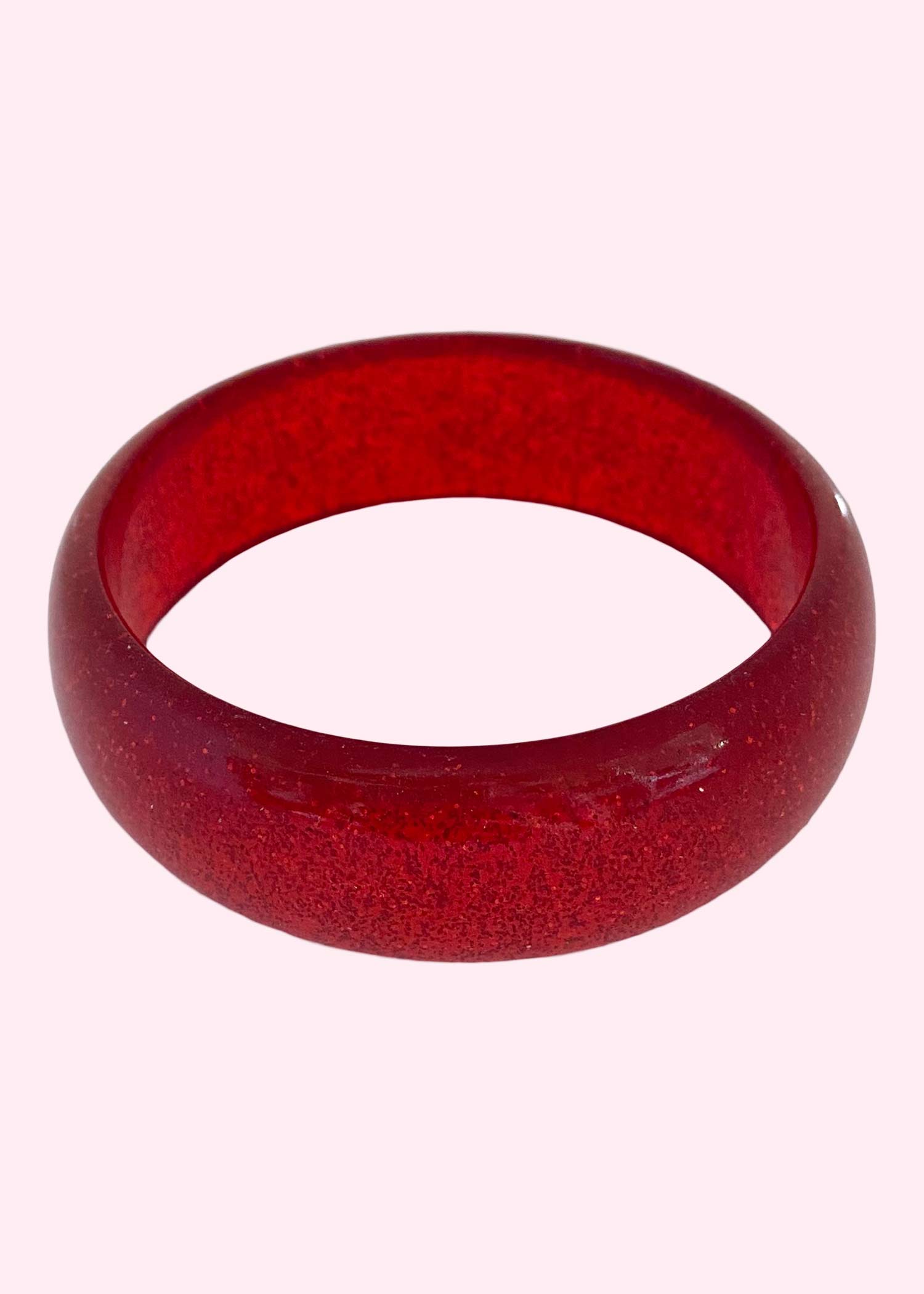 Rock It Rosie: Vintage style armbånd, rød med glitter Accessories Mondo Kaos