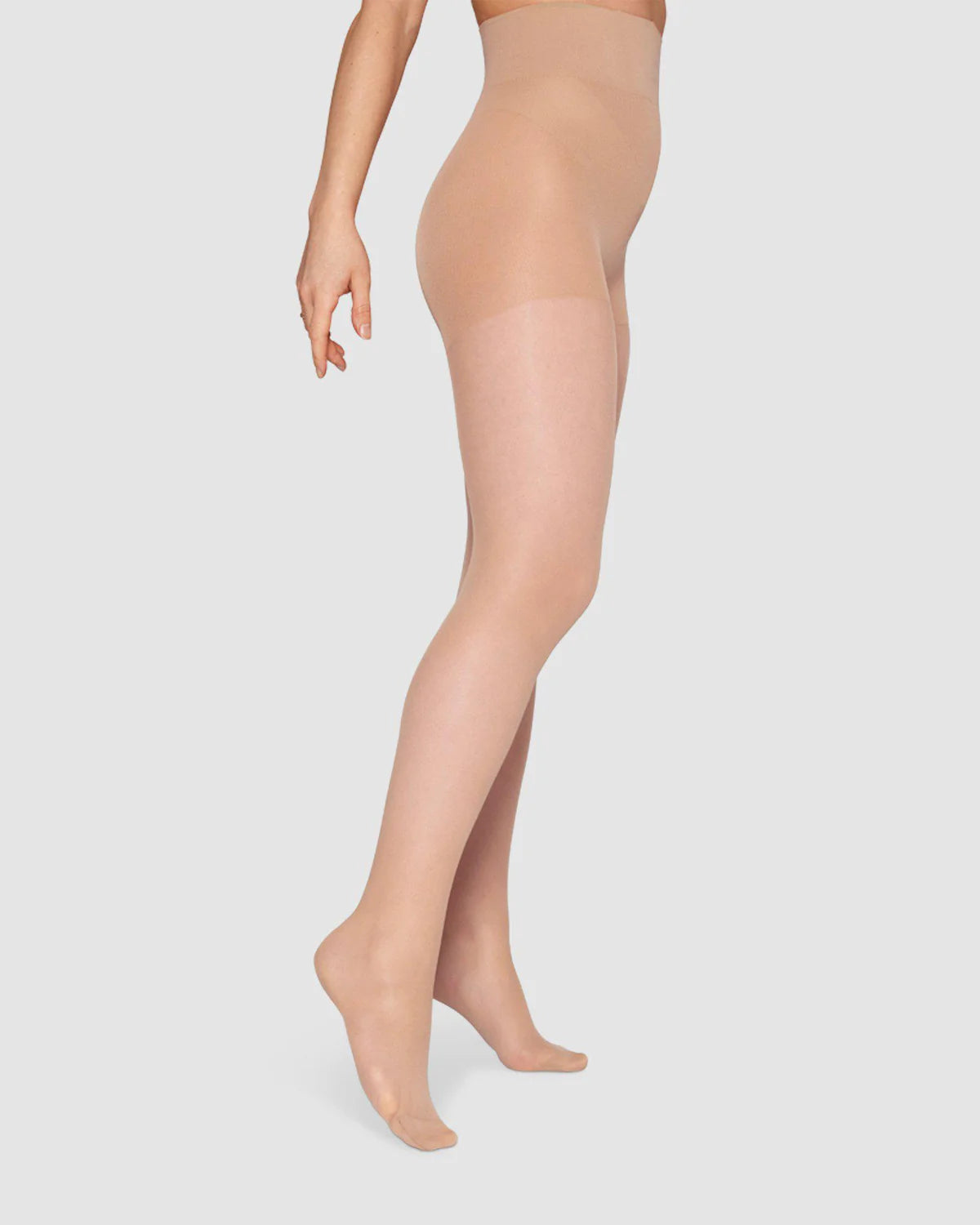 Swedish Stockings: Irma support tights 30denier i nude toej Swedish Stockings