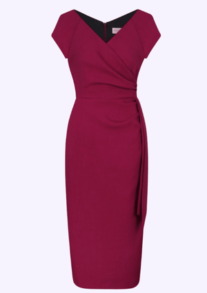 1950'er Hourglass pencilkjole berry pencil kjole Pretty Dress Company 