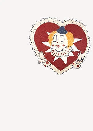 1950'er stils T-shirt "Heartbreaker" i hvid med navy kant t-shirt Mischief Made 