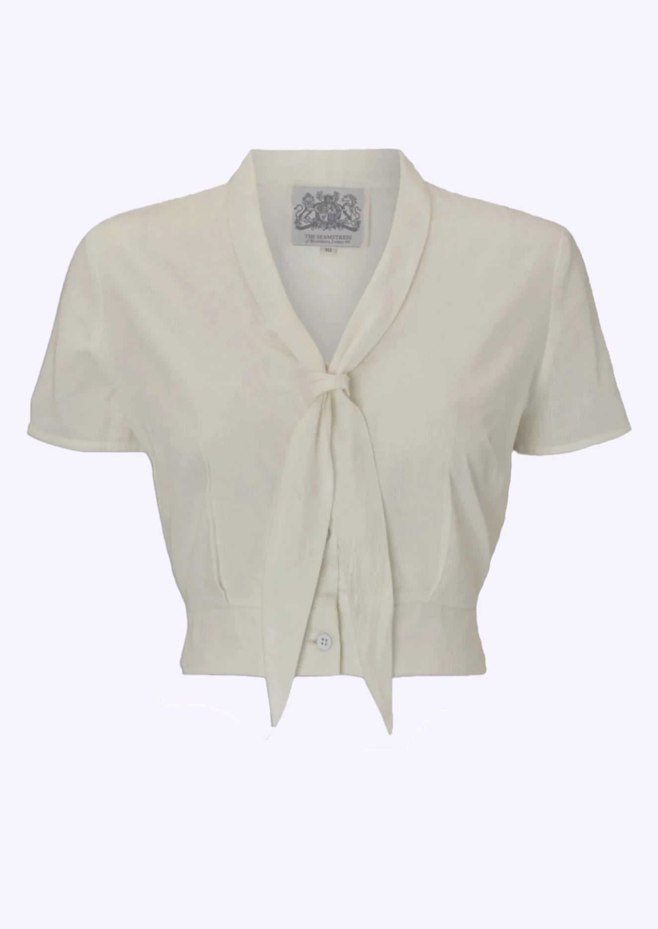 Bonnie kortärmad skjorta - offwhite