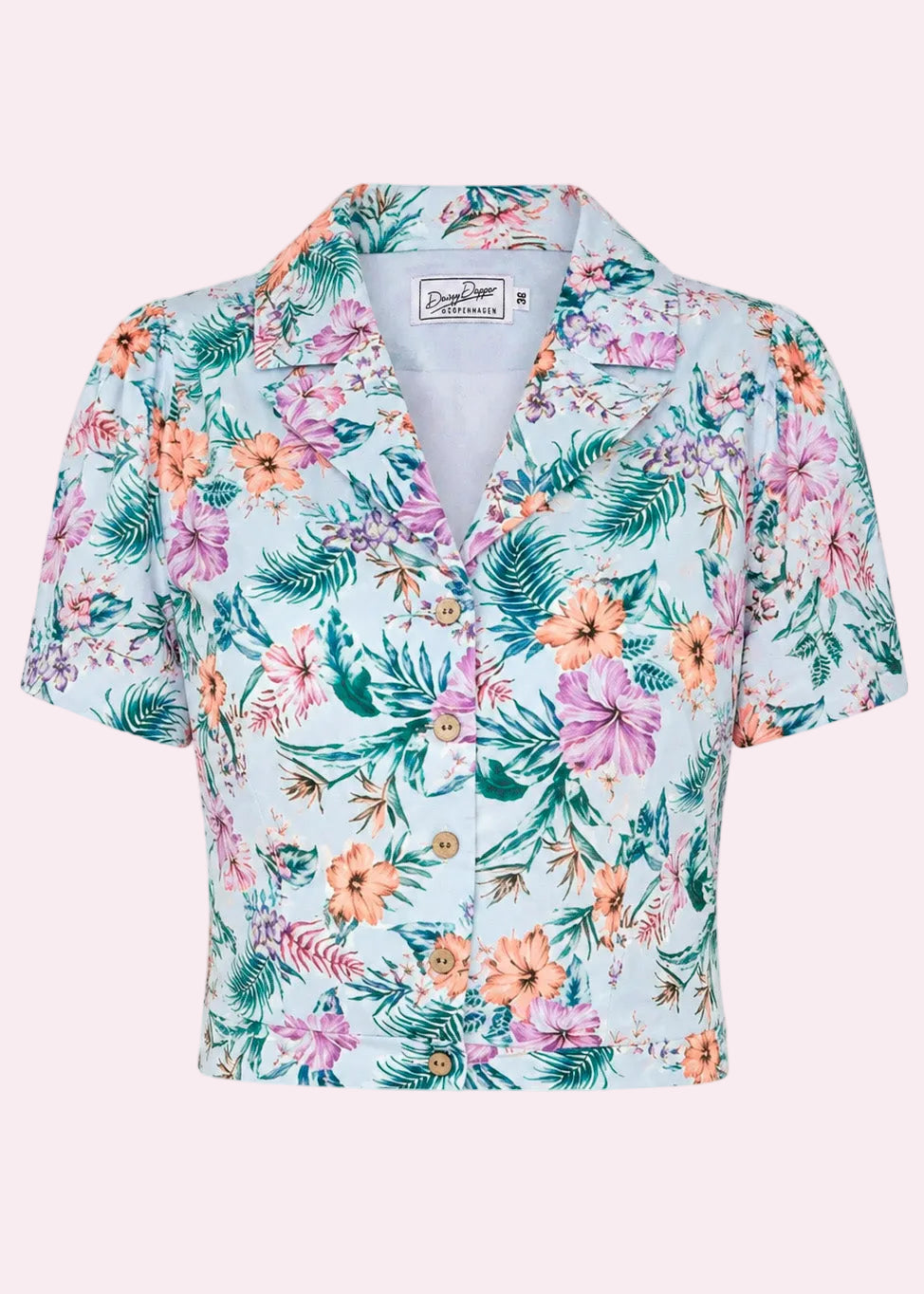 Daisy kortärmad skjorta - hawaii print
