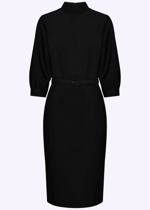 Audrey turtleneck kjole i sort Kjoler Daisy Dapper 