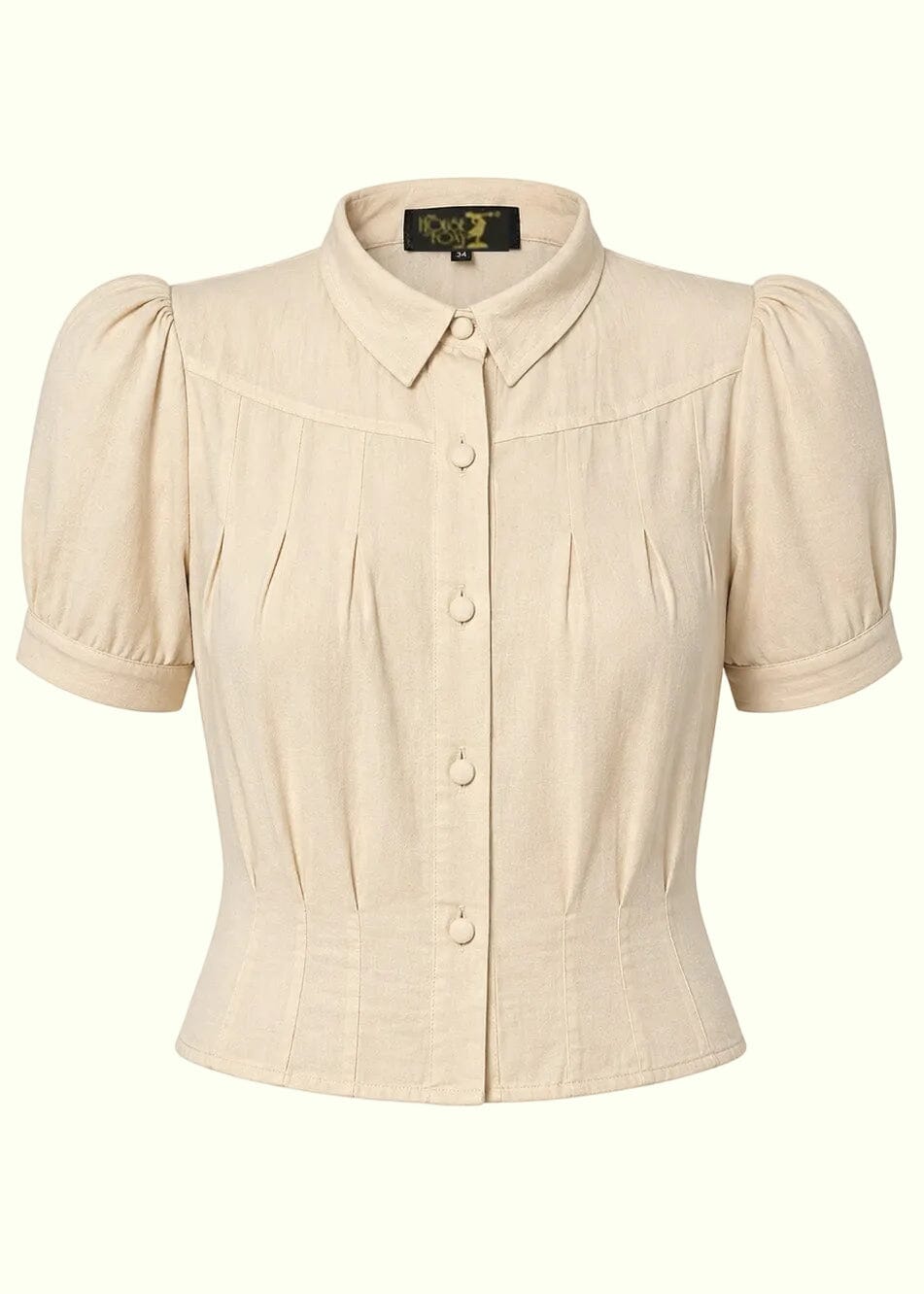 Bonnie kortærmet skjorte - 'antique' kortærmet skjorte House of Foxy 