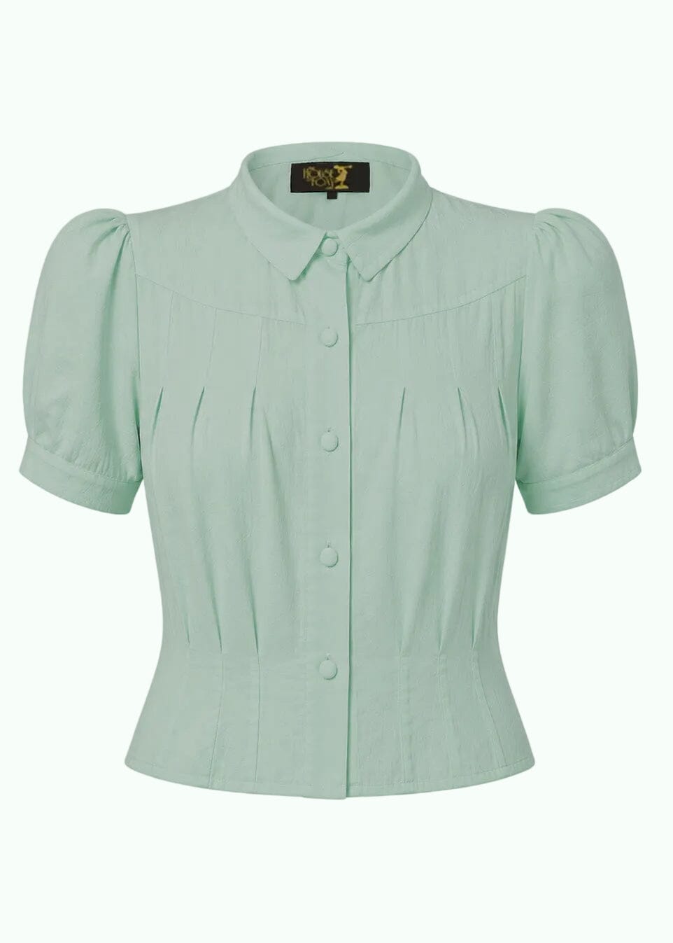 Bonnie kortærmet skjorte - lys grøn kortærmet skjorte House of Foxy 