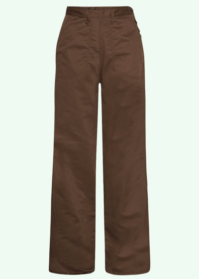 Button Pants bukser i brun bukser Freddies Of Pinewood 