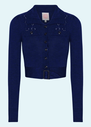 Catch me if you can- cardigan i navy tøj Emmy Design 