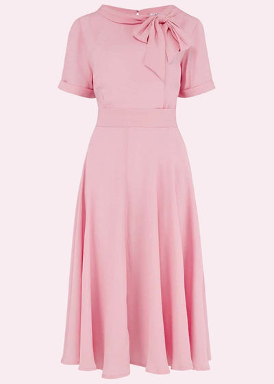 Cindy - 40'er stils kjole i sart pink aline kjole Seamstress Of Bloomsbury 