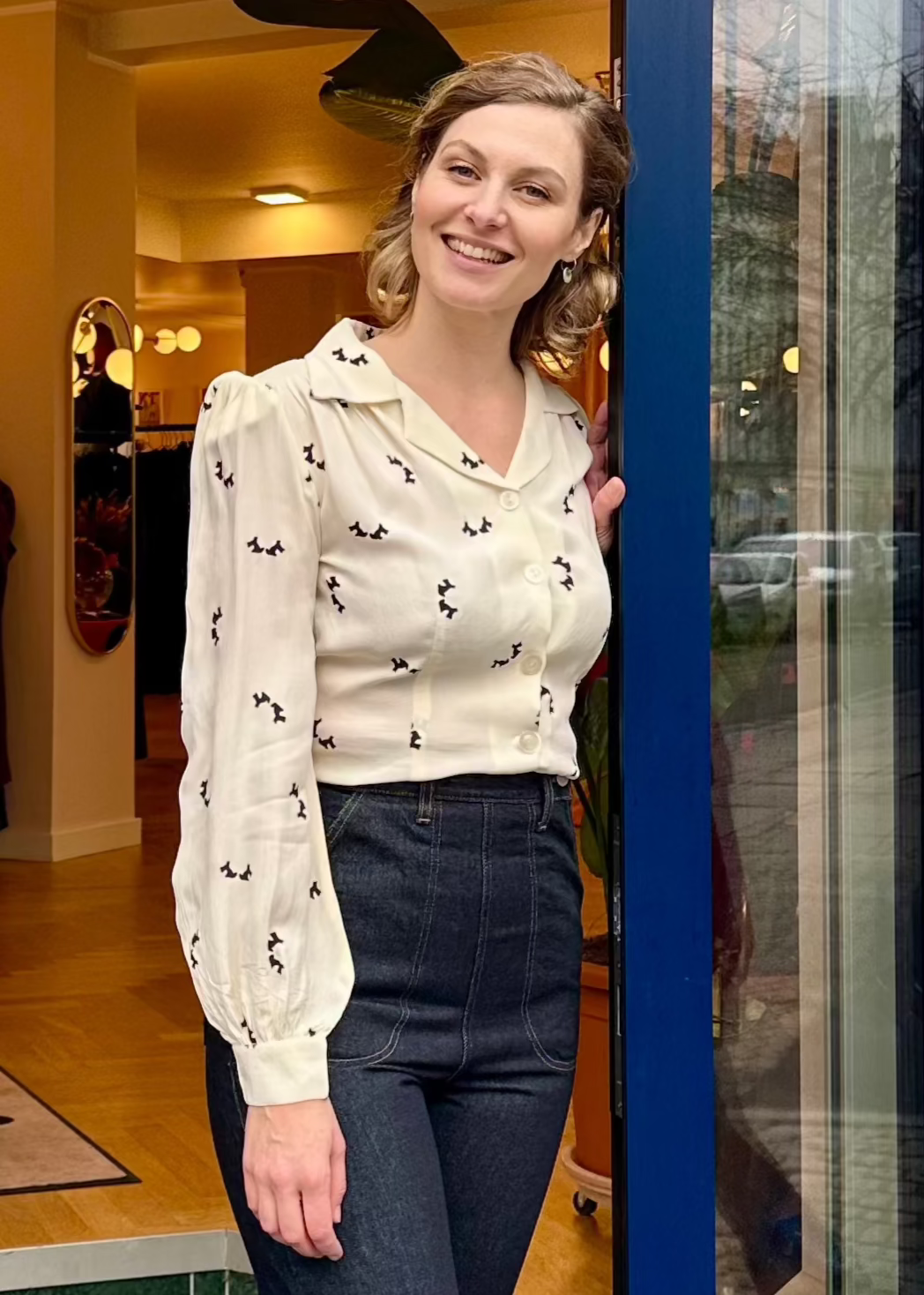 Classic jeans i mørk blå bukser Freddies Of Pinewood 