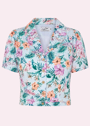 Daisy kortærmet skjorte - hawaii print Kortærmet skjorte Daisy Dapper 