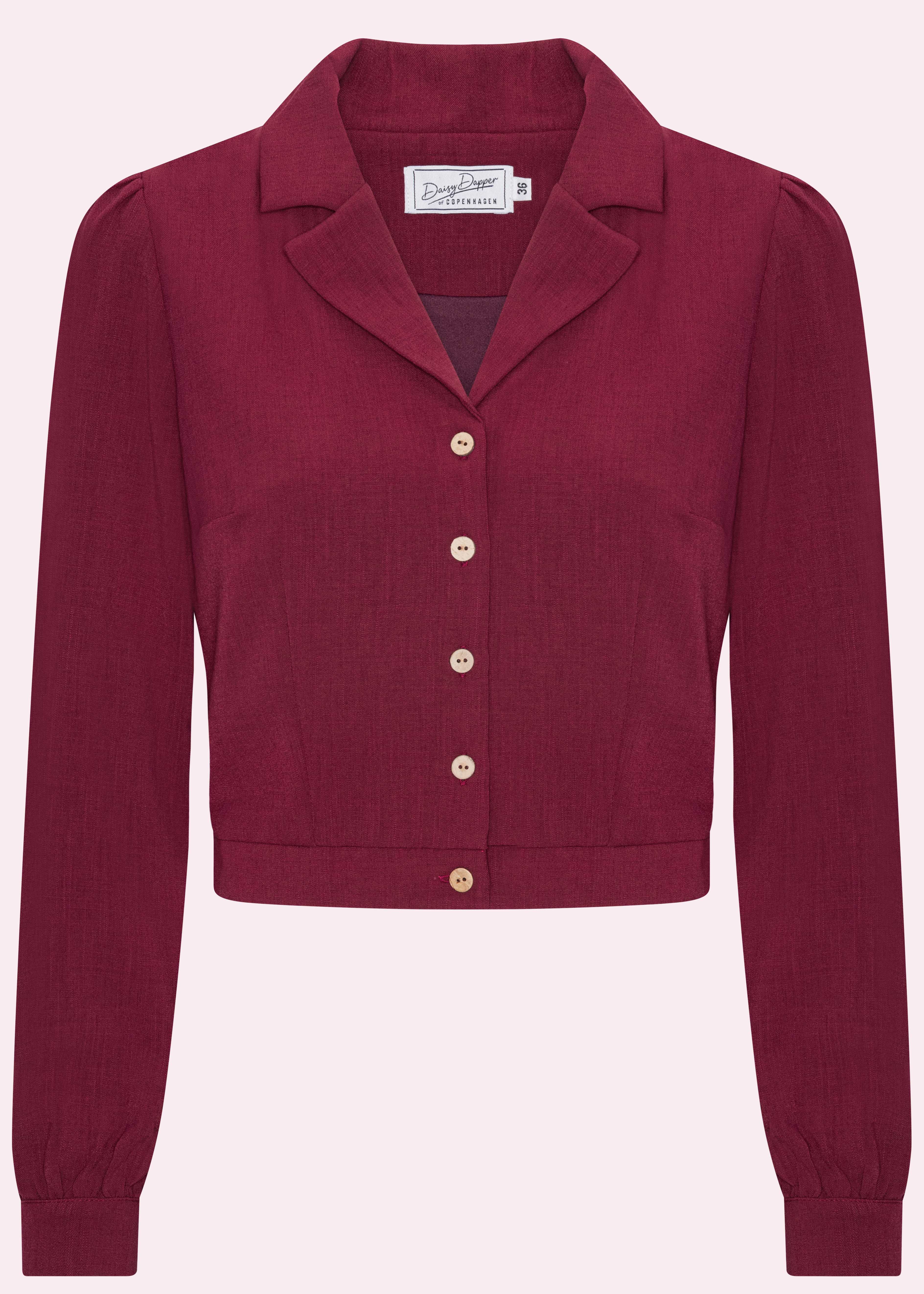 Daisy langærmet skjorte i berry langærmet skjorte Daisy Dapper 