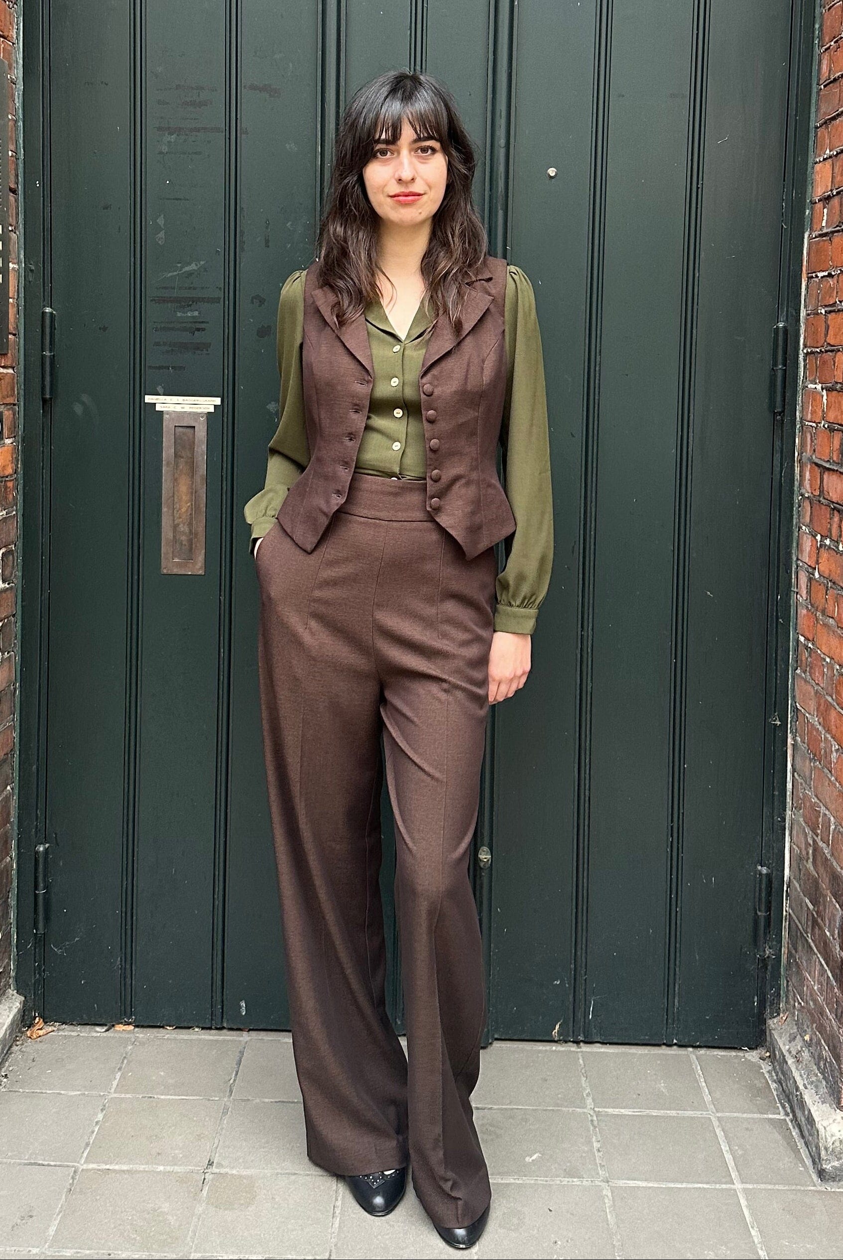 Daisy langærmet skjorte i græs grøn langærmet skjorte Daisy Dapper 