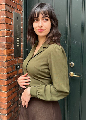 Daisy langærmet skjorte i græs grøn langærmet skjorte Daisy Dapper 