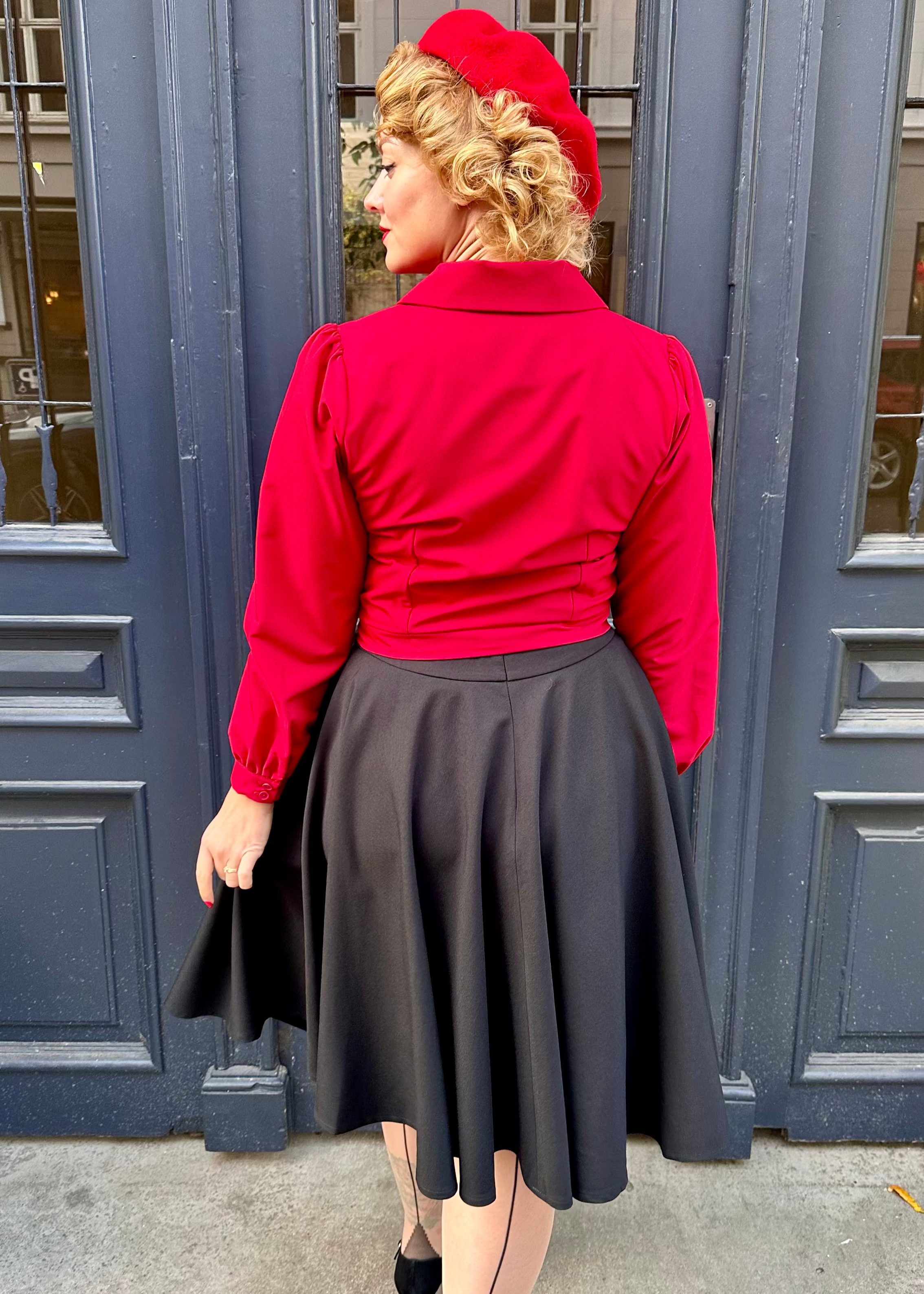 Daisy langærmet skjorte i granat rød bluse Daisy Dapper 