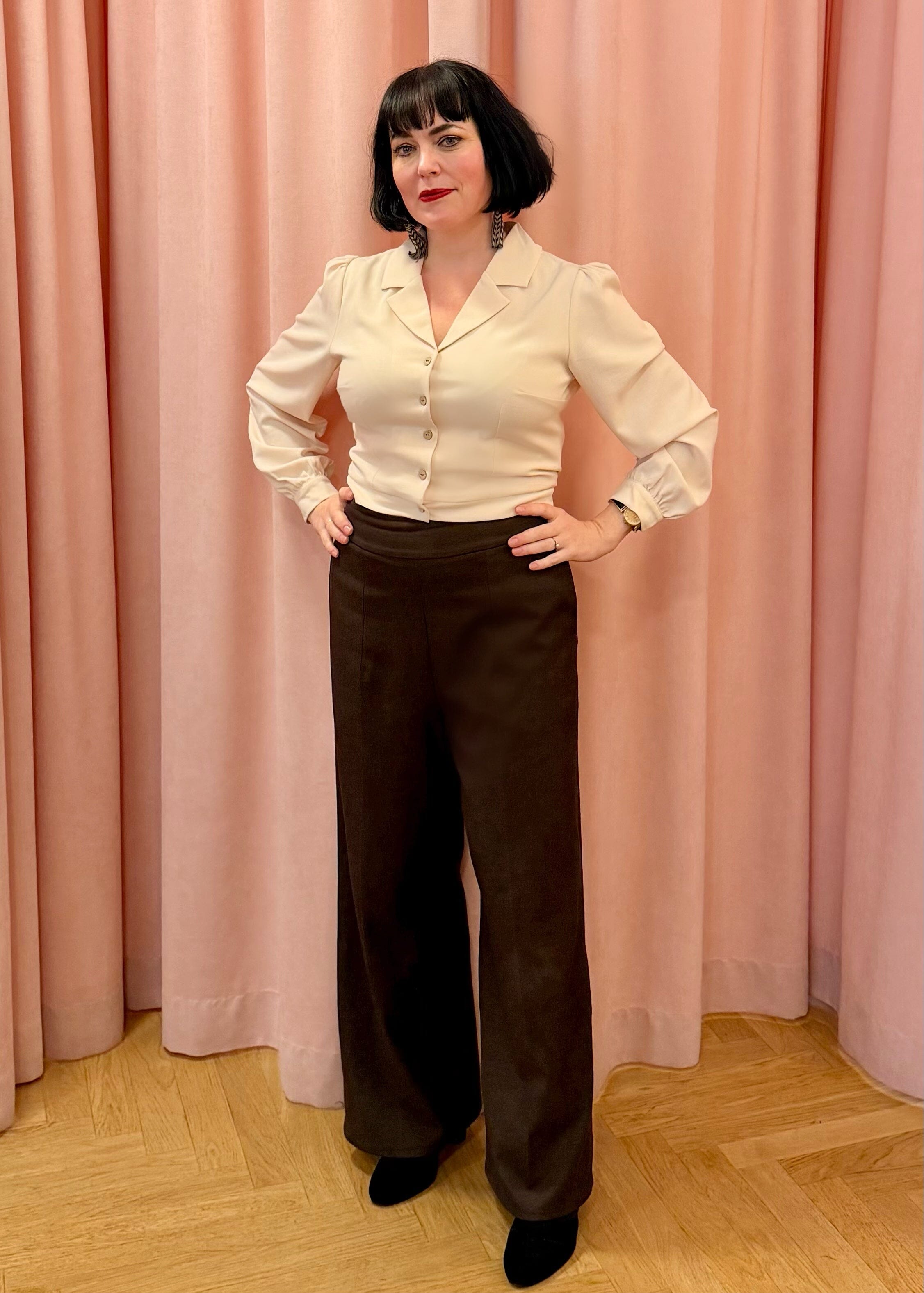 Daisy langærmet skjorte - råhvid langærmet skjorte Daisy Dapper 