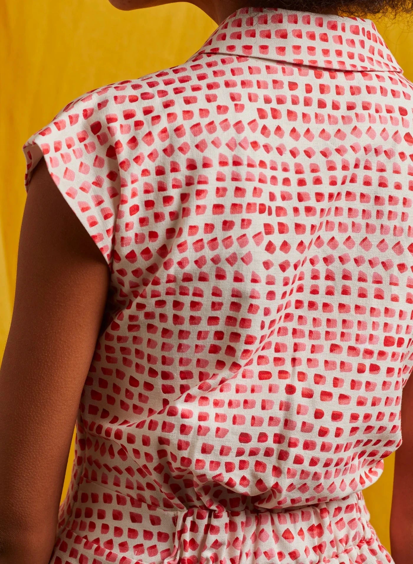 Francesca Buksedragt – Pink Thumb Print buksedragt Palava 