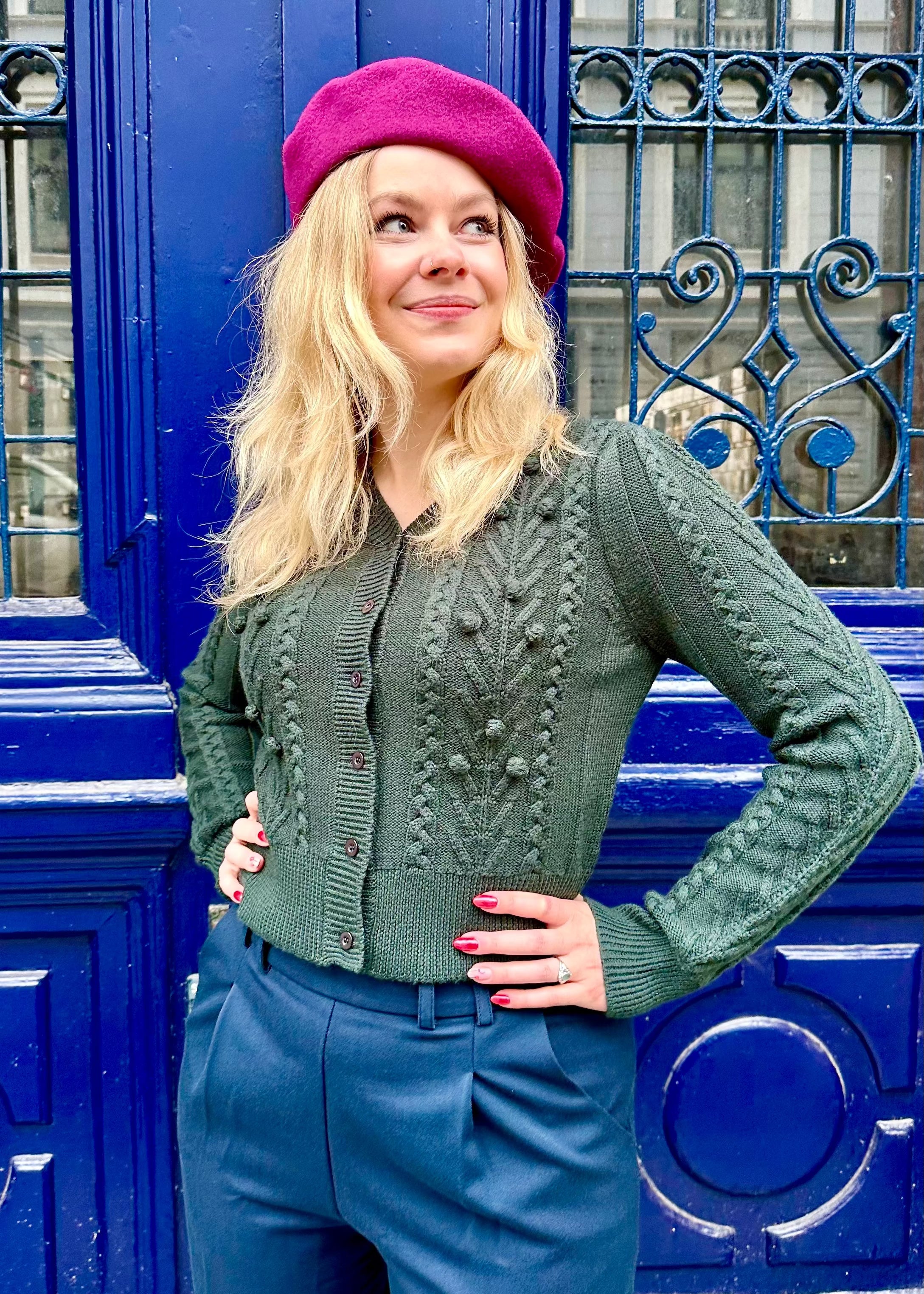 Judy cardigan - grøn cardigan Weekend Doll 