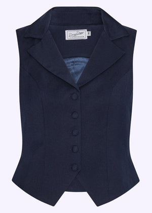 Klassisk vest i navy blå vest Daisy Dapper 