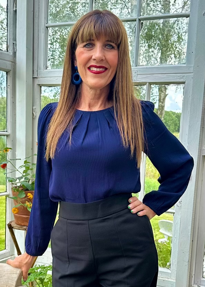 Laura top Navy Blå King Louie 