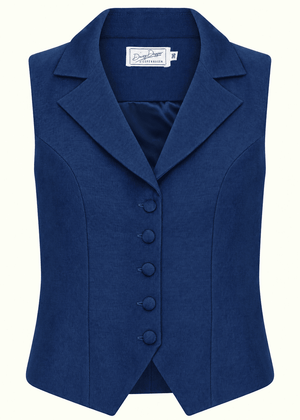 Marlene vest - blå denimlook vest Daisy Dapper 