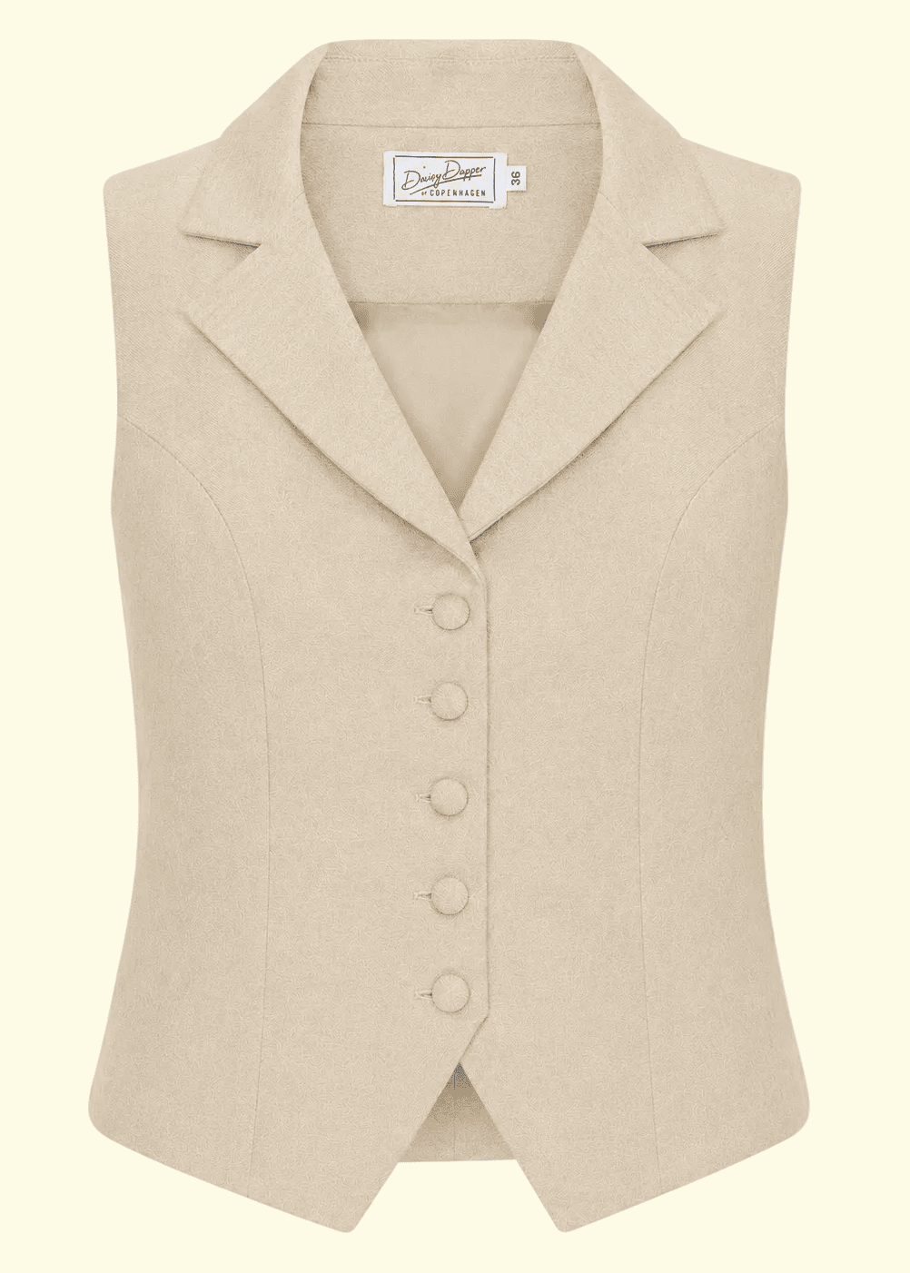 Marlene vest - sand vest Daisy Dapper 