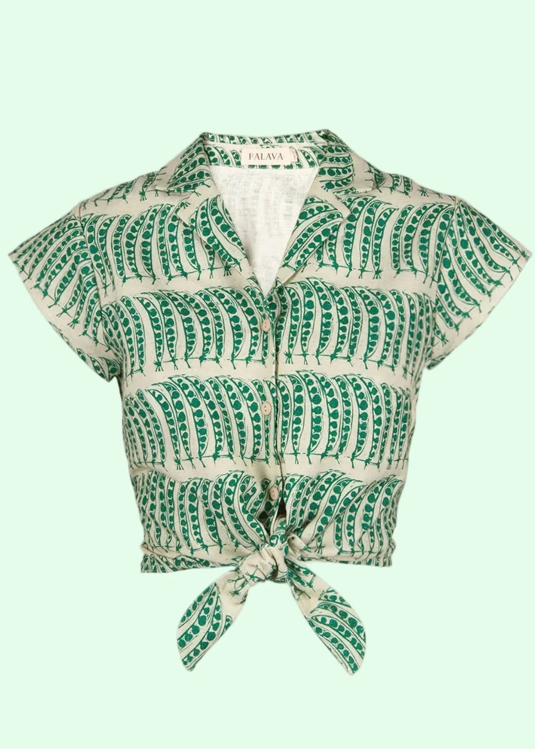 Peggy Binde Skjorte – Green Peas Toppe Palava 