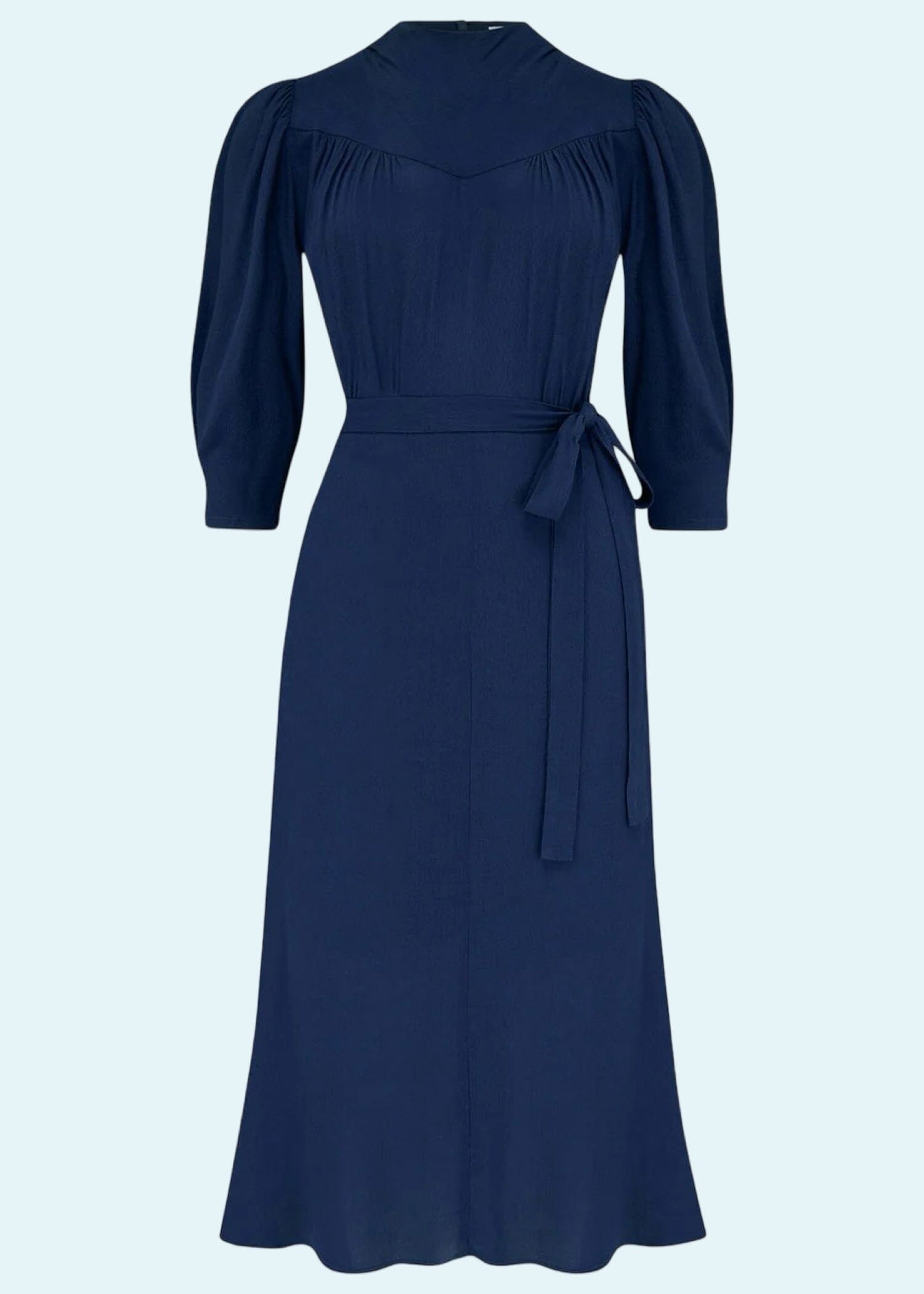 Rita midi kjole i navy blå aline kjole Weekend Doll 