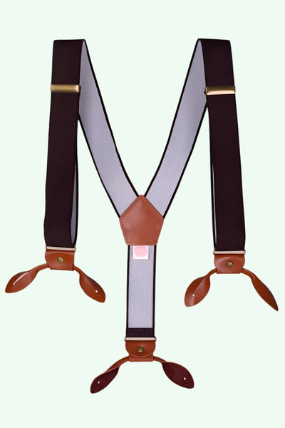 Sassy suspenders seler i brun tøj Mondo Kaos 