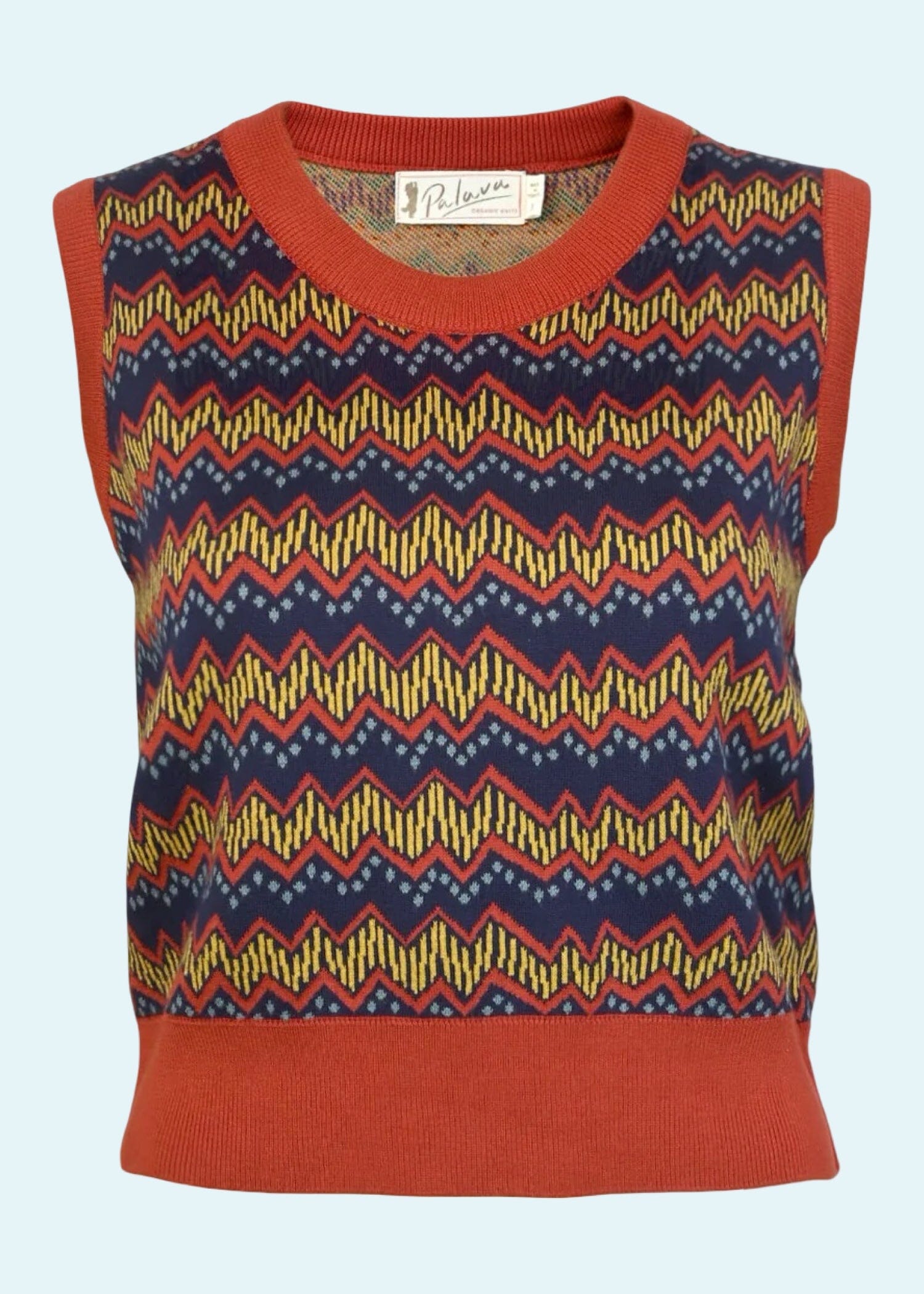 Shirley, Rust Electric Tank Top cardigan Palava 
