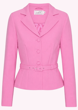 Siri figursyet blazer - cerise pink jakke Daisy Dapper 