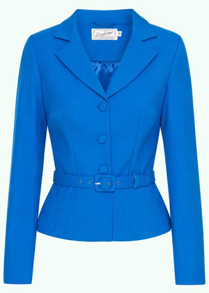 Siri figursyet blazer - sommerblå jakke Daisy Dapper 
